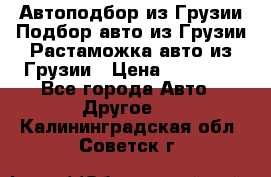 Автоподбор из Грузии.Подбор авто из Грузии.Растаможка авто из Грузии › Цена ­ 25 000 - Все города Авто » Другое   . Калининградская обл.,Советск г.